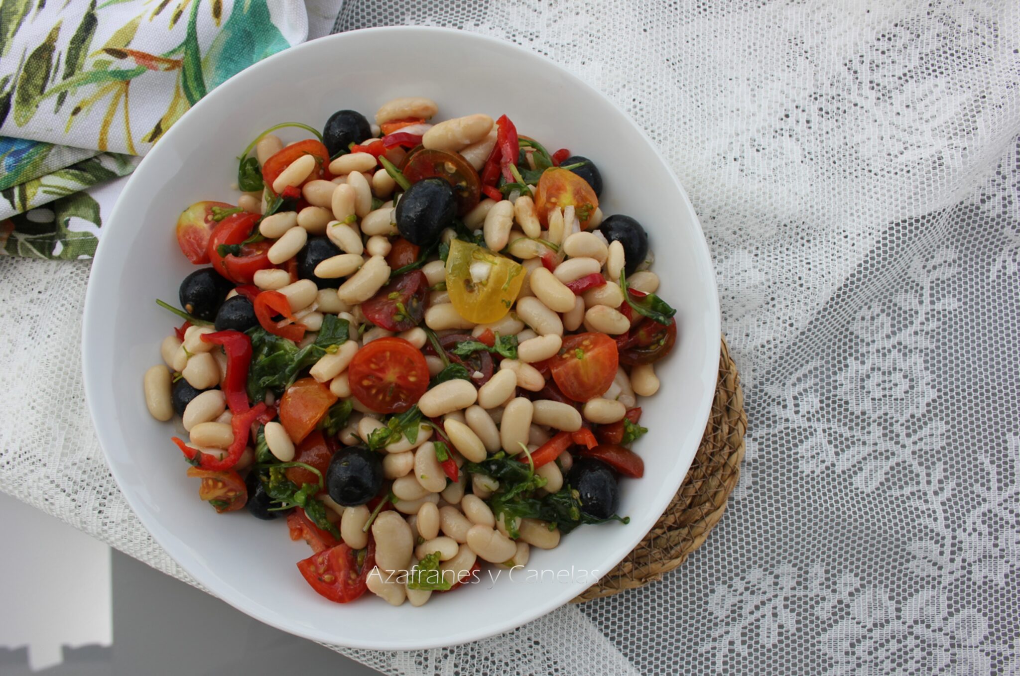 Ensalada de Judías Blancas, una ensalada que Sabe a Verano - Azafranes