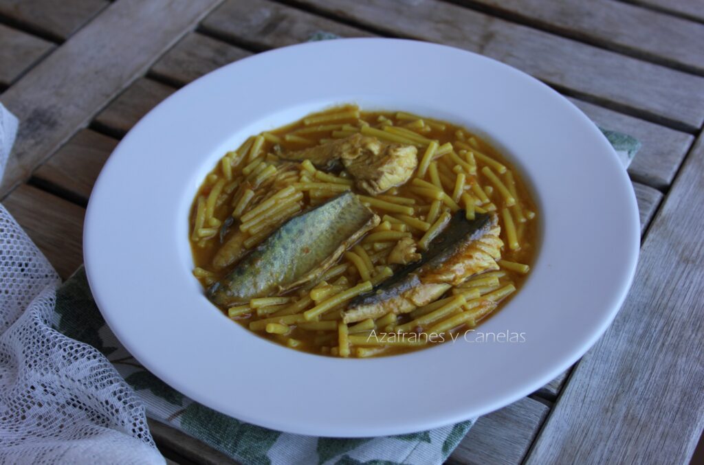 fideos con caballas para disfrutar en familia