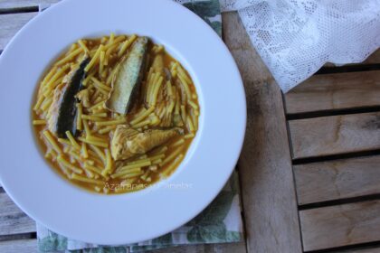 fideos con caballa