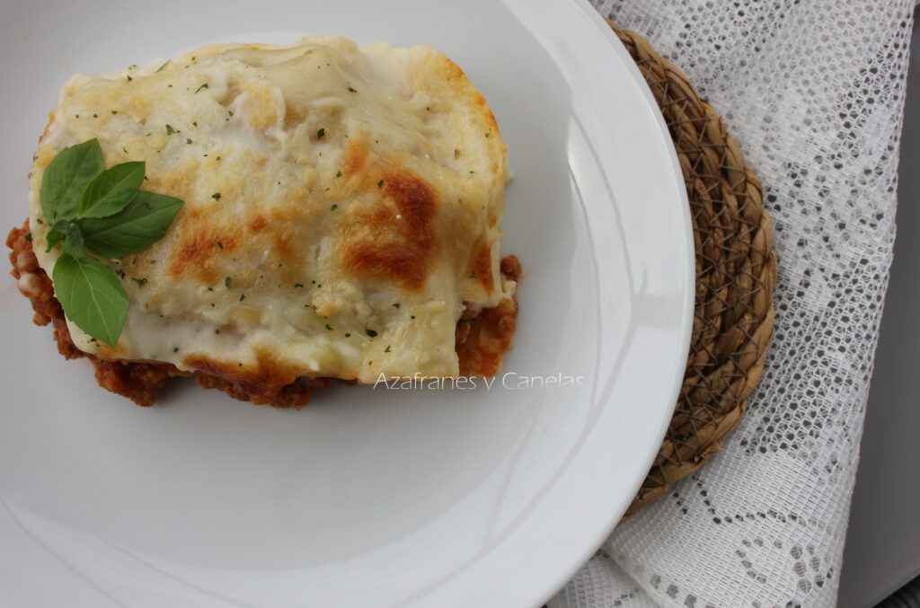 lasaña casera de carne