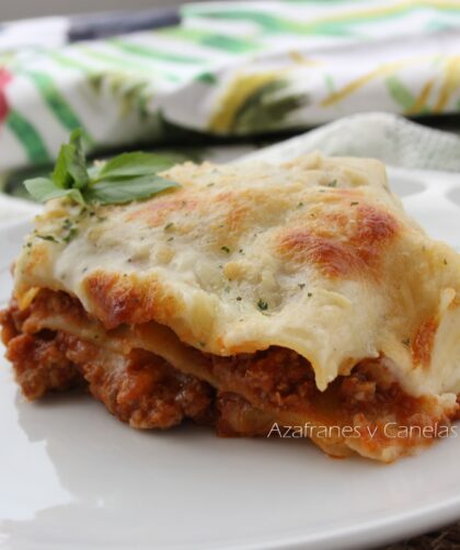 lasaña de carne casera