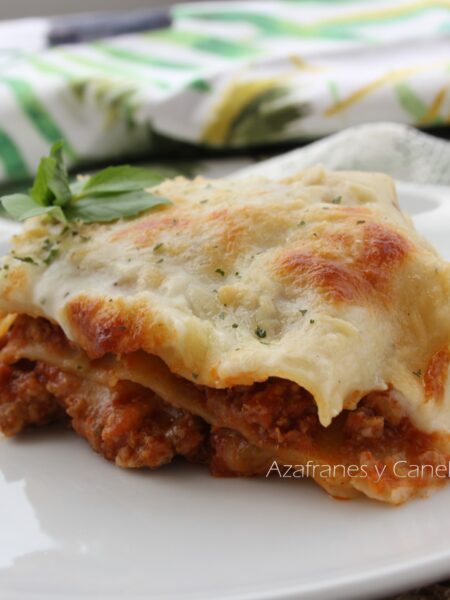 lasaña de carne casera