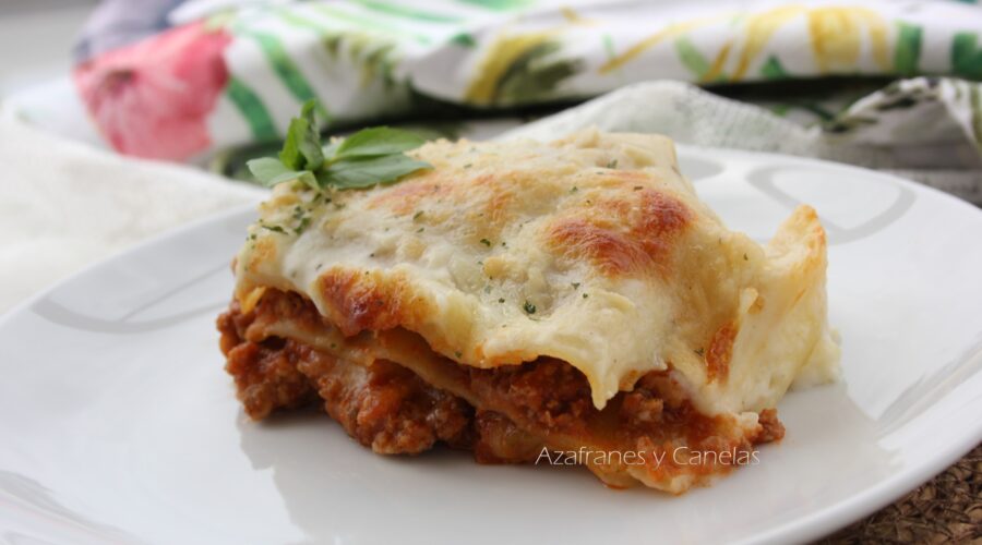 lasaña de carne casera