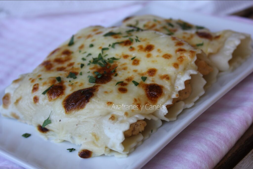 canelones de pollo