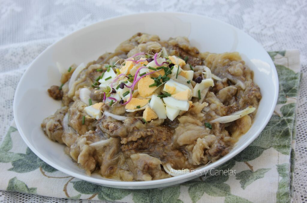 ensalada de berenjena asada