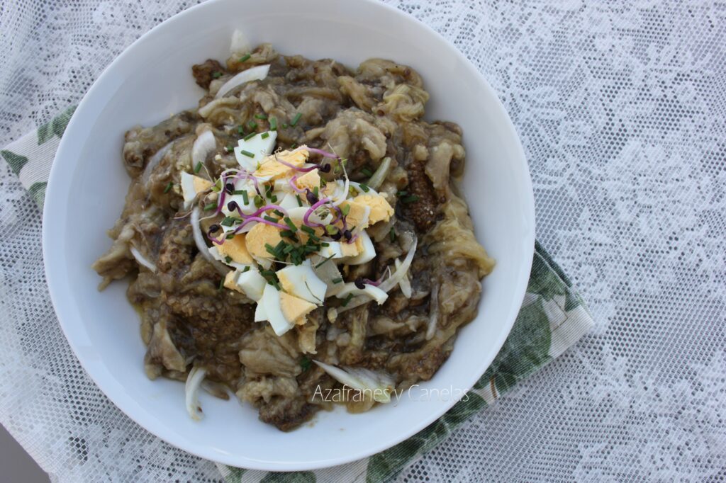 ensalada de berenjena asada