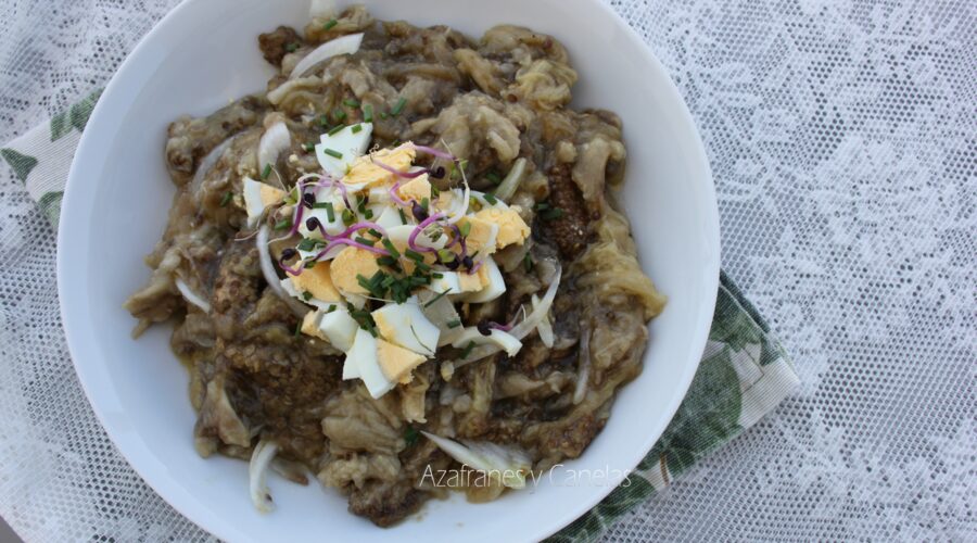 ensalada de berenjena asada