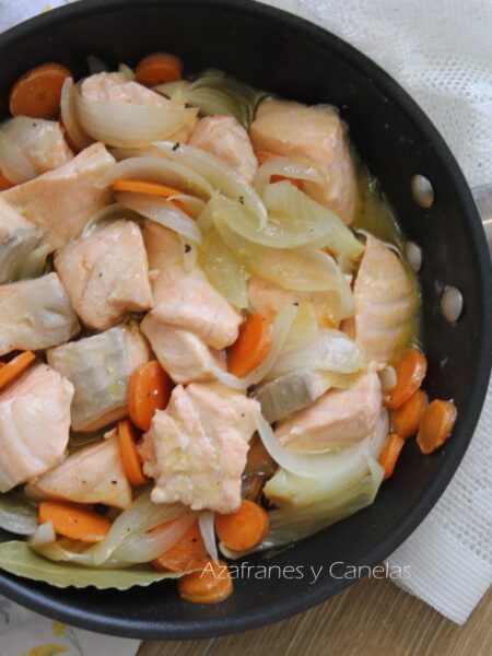 salmón en escabeche