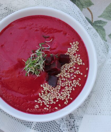 salmorejo de remolacha