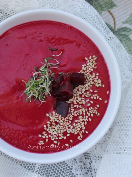 salmorejo de remolacha