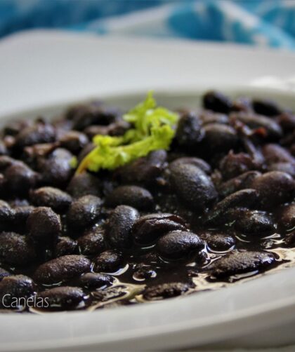 guiso de judías negras