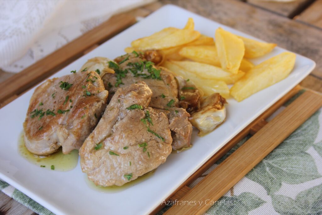 solomillo de cerdo al whisky