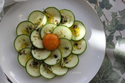 carpaccio de calabacín