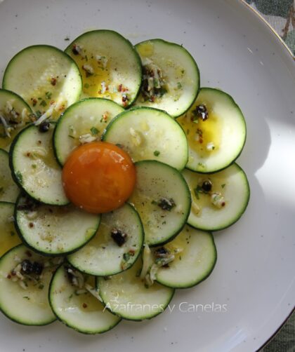 carpaccio de calabacín