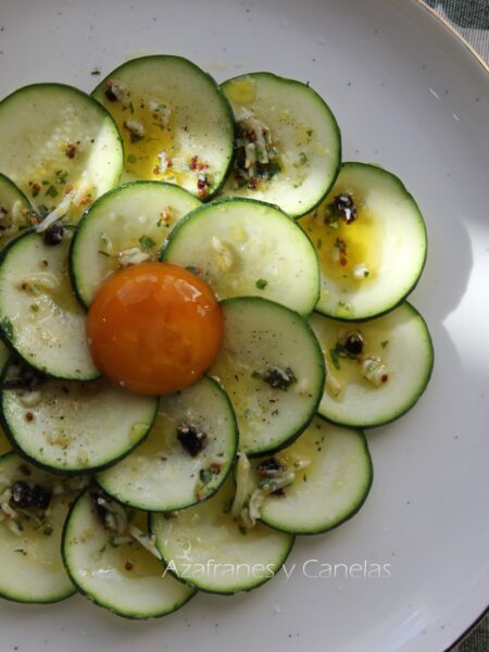 carpaccio de calabacín