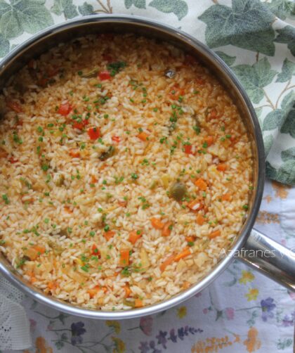 arroz con verduras