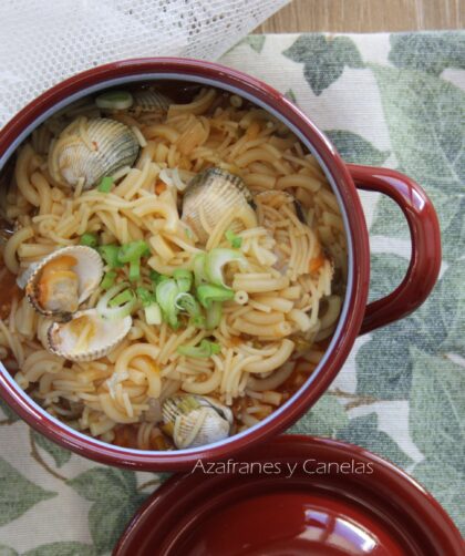fideos con berdigones