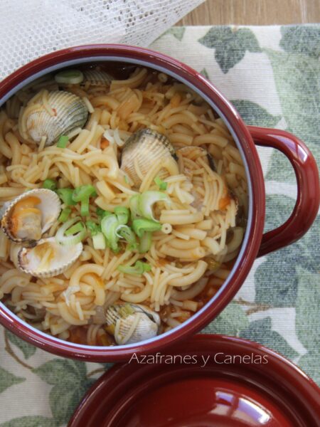 fideos con berdigones