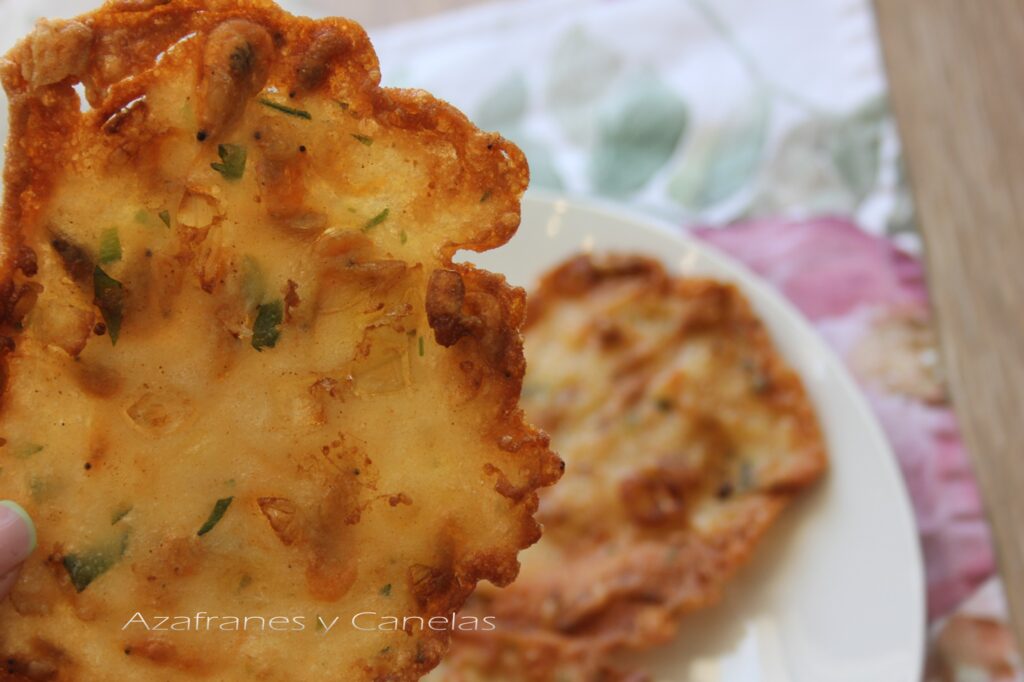 tortillita de camarones fritas