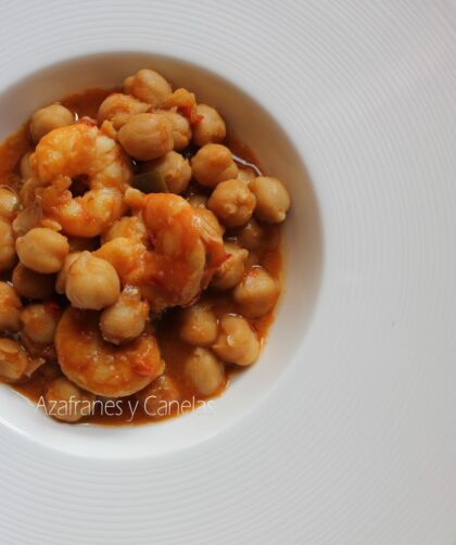 garbanzos con gambones