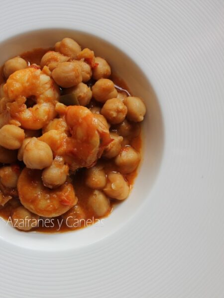garbanzos con gambones