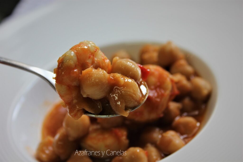 garbanzos con gambones