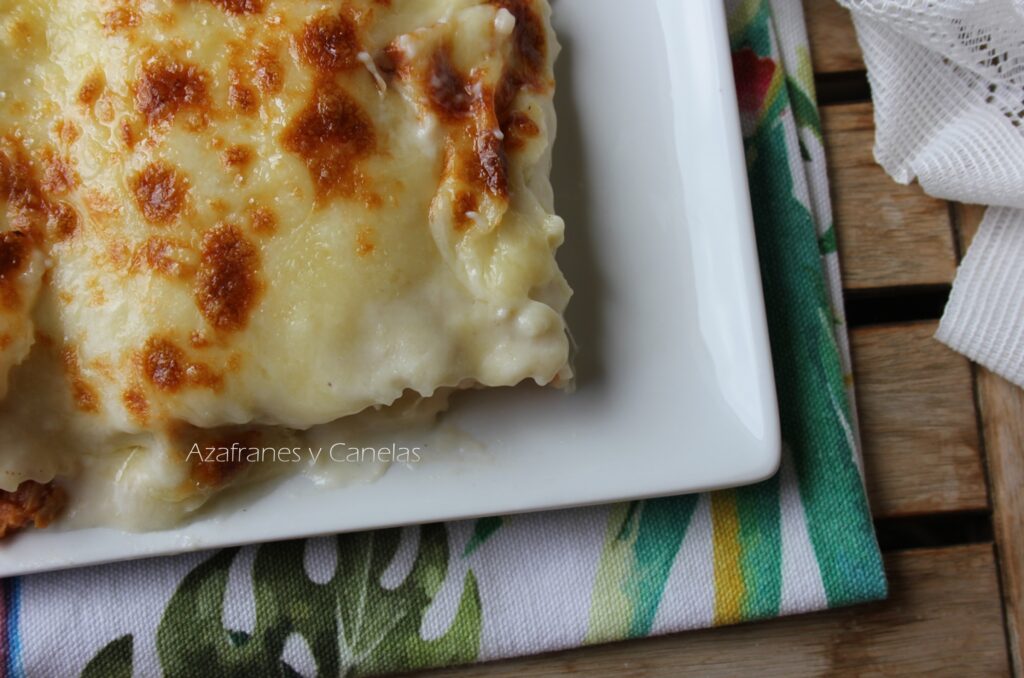 canelones de atún