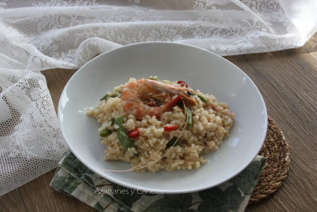 risotto de langostinos