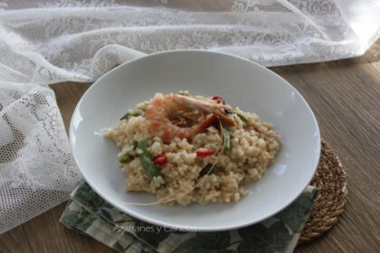 risotto de langostinos
