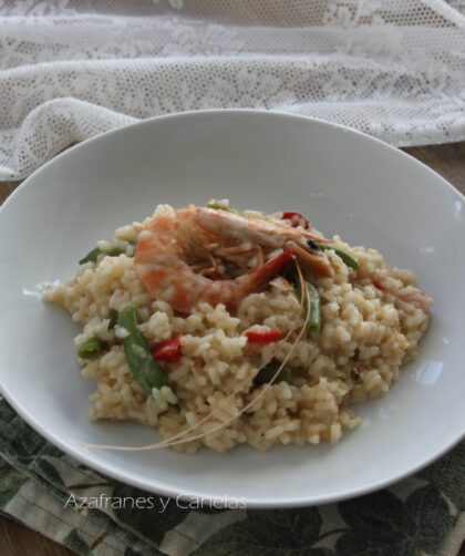 risotto de langostinos