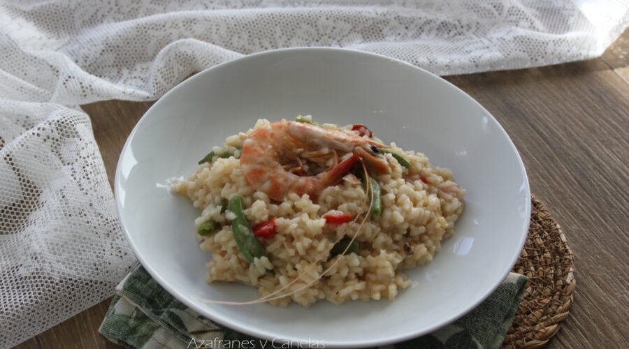 risotto de langostinos