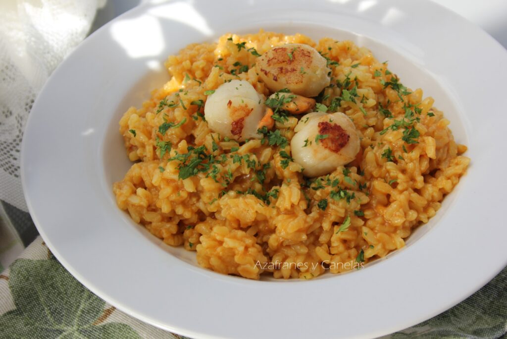 arroz con vieiras