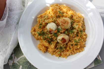 arroz con vieiras