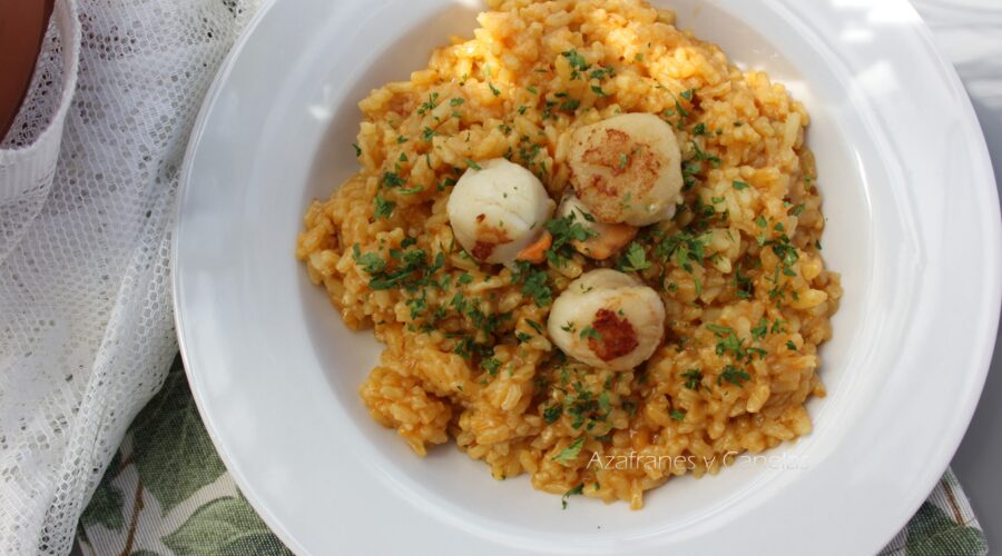 arroz con vieiras
