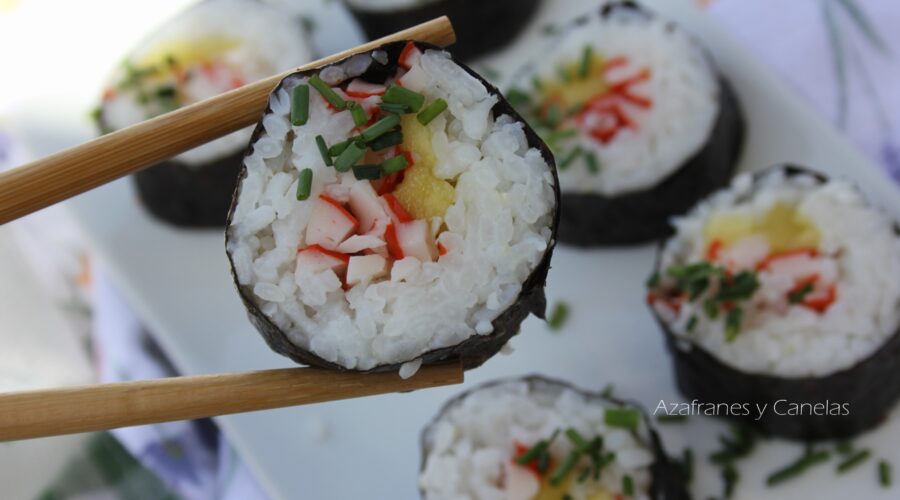 maki de cangrejo
